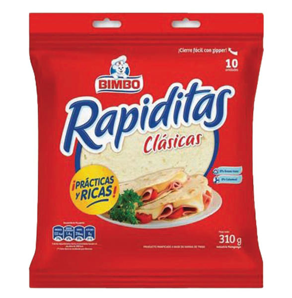 Imagen de Tortillas Bimbo Rapiditas 275 gr