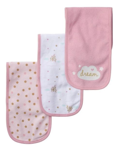 Imagen de Packs De 3 Provecheros Tela Toalla Babitas Gerber Princesas