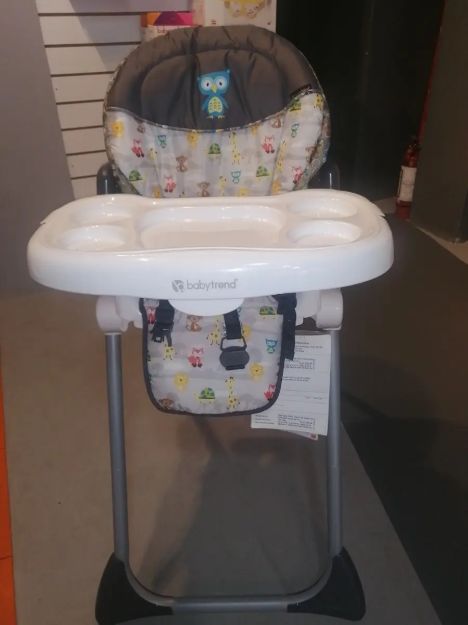 Imagen de Silla Alta De Comer Babytrend Reclinable Con Detalle Tanzania Blanco