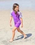 Imagen de Conjunto Playa Surf Licra Con Protección Uv  Edad 4 A 5 Años Violeta Oscuro 4 A 5 Años