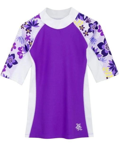 Imagen de Remera Playa Surf Con Mangas Protección Uv Edad 6 A 12 Meses Violeta 6-12 Meses