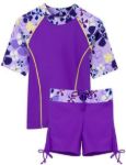 Imagen de Conjunto Playa Surf Licra Con Protección Uv  Edad 4 A 5 Años Violeta Oscuro 4 A 5 Años