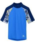 Imagen de Remera Con Protección Uv Mangas 3/4 Surf Playa Niños 2 A 3  Azul Marino 2 A 3 Años Geométrico