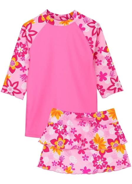 Imagen de Conjunto Playa Surf Licra Con Protección Uv Edad 4 A 5 Años Rosa Chicle 4 A 5 Años
