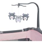 Imagen de Practicuna Estrellas Rosa Con Móvil Pañalera Colchoneta Bebe Rosa