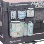 Imagen de Practicuna Estrellas Rosa Con Móvil Pañalera Colchoneta Bebe Rosa