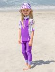 Imagen de Sombrero Capelina De Playa Reversible Agata Protección Uv Violeta S