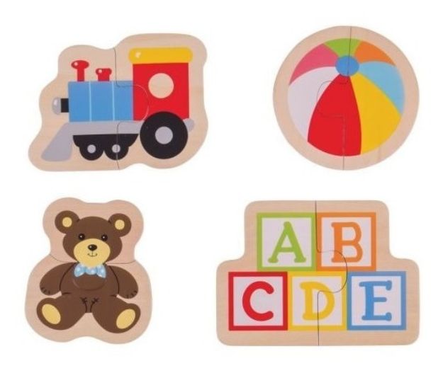 Imagen de Juguetes Coloridos De Madera Puzzle Rompecabezas Bigjigs