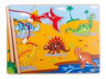 Imagen de Puzzle Magnético Madera A Pescar Dinosaurios Bigjigs 18mes  