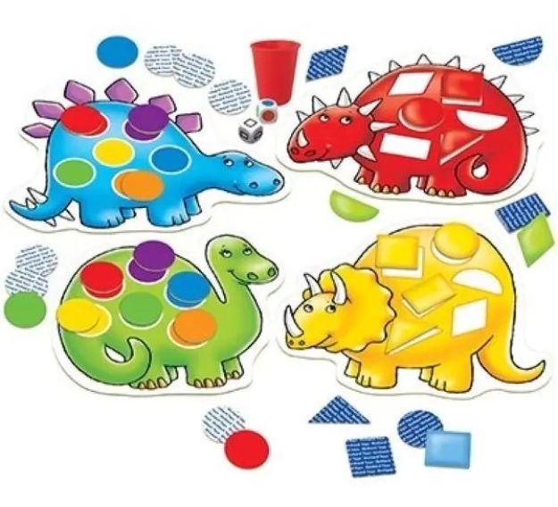 Imagen de Juego De Mesa Figuras Geométricas Colores Dinosaurio Orchard