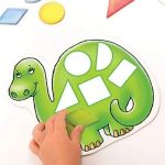 Imagen de Juego De Mesa Figuras Geométricas Colores Dinosaurio Orchard