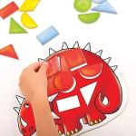 Imagen de Juego De Mesa Figuras Geométricas Colores Dinosaurio Orchard