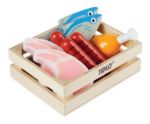 Imagen de Canasto De Carnes Y Pescado Juguetes De Madera Bigjigs Multicolor