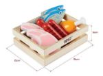 Imagen de Canasto De Carnes Y Pescado Juguetes De Madera Bigjigs Multicolor