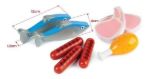 Imagen de Canasto De Carnes Y Pescado Juguetes De Madera Bigjigs Multicolor