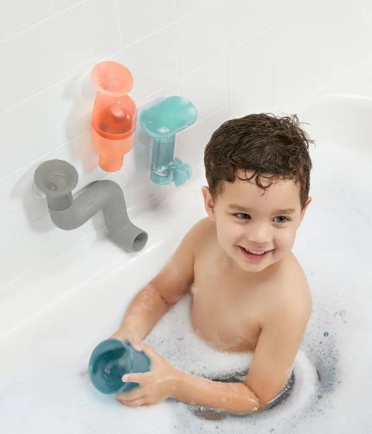 Imagen de Juguete Para El Baño Tuberias C/ Ventosa Boon Bebés 12m+