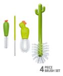 Imagen de Set De 4 Cepillos Limpia Memas, Tetinas, Sorbitos Cactu Boon Verde