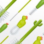 Imagen de Set De 4 Cepillos Limpia Memas, Tetinas, Sorbitos Cactu Boon Verde