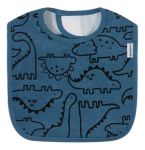 Imagen de Set De 3 Baberos Dinosaurio Azul Bebes Impermeables Gerber Dino Blue Azul 0 A 6 Meses