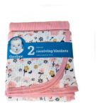 Imagen de Set X2 Mantas De Recibimiento Bebes Osita Floral Gerber