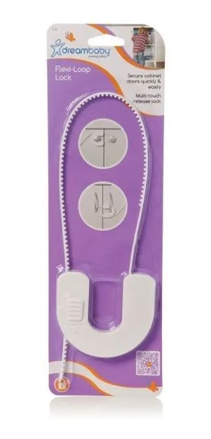 Imagen de Tranca Con Lazo Flexible Puertas Protección Bebes Dreambaby