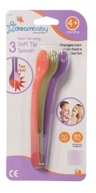Imagen de Set De 3 Cucharas Con Sensor De Calor Bebes 4m+ Dreambaby 