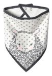 Imagen de Pack X3 Baberos Toalla Bandana Algodón Orgánico Just Born  Lamb Gris Standar
