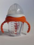 Imagen de Vaso Mamadera Con Asas Y Tetina Bebés Resiste El Calor 3m+ Coral Claro Liso