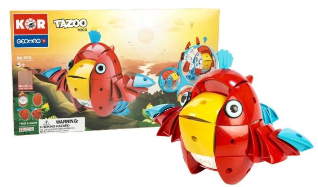 Imagen de Puzzle De Piezas Magnéticas Ave Toco 86 Piezas Geomag Niños