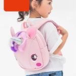 Imagen de Mochila Unicornio 3d Infantil Neopreno Niños De 1 A 6 Años Rosa