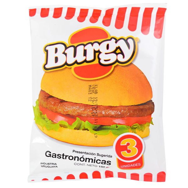 Imagen de Hamburguesa Burgy Gastronomica X3 Unidades