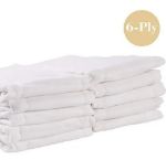 Imagen de Pack X10 Pañales De Tela Plegados 6 Capas Relleno Absorbente