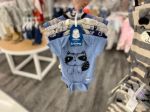Imagen de Pack De 5 Bodies Algodón Bebes Mapache Azul Gerber Azul 0 A 3 Meses