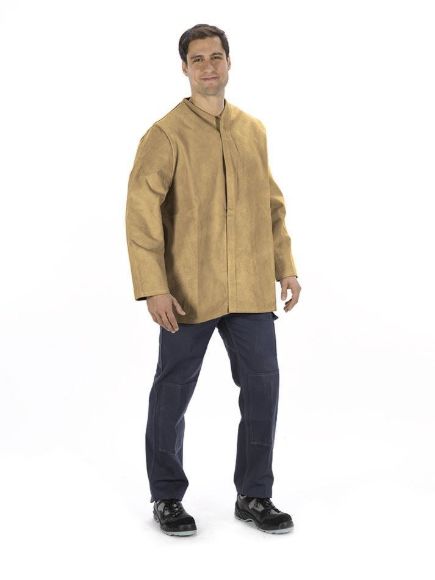 Imagen de Chaqueta soldador natural cierre velcro T:M Juba- Ynter Industrial