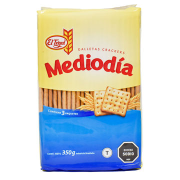 Imagen de Galleta El Trigal Mediodia Tripack 300 gr