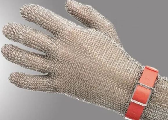 Imagen de Guante corto de malla de acero inoxidable p/frigorífico-Ynter Industrial