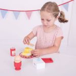 Imagen de Juego Madera Desayuno Completo Bigjigs Niños 3 Años+ Rojo