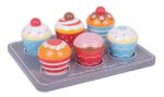 Imagen de Juego De Madera Buffet De Muffins Bigjigs Niños 3 Años+ Azul