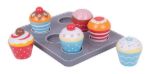 Imagen de Juego De Madera Buffet De Muffins Bigjigs Niños 3 Años+ Azul