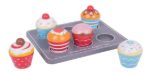 Imagen de Juego De Madera Buffet De Muffins Bigjigs Niños 3 Años+ Azul