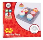 Imagen de Juego De Madera Buffet De Muffins Bigjigs Niños 3 Años+ Azul