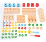 Imagen de Construccion Piezas Madera Bigjigs Tildo Explore 91 Pcs 91