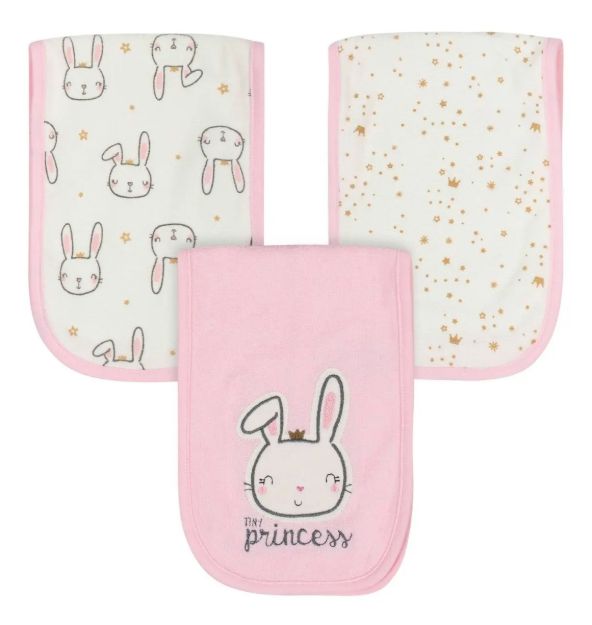 Imagen de Pack X3 Babitas Provecheros Tela Toalla Gerber Bebes Princes