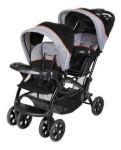 Imagen de Coche Completo Doble Con Babysilla,base Isoclic Para El Auto Negro