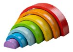 Imagen de Juguete Apilable Arcoiris De Madera Bebes 18 Meses Bigjigs Multicolor