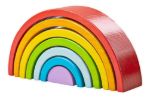 Imagen de Juguete Apilable Arcoiris De Madera Bebes 18 Meses Bigjigs Multicolor