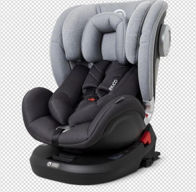 Imagen de Silla De Auto Reclinable C/ Rotación 360 Grados Edad  0 A 12 360 Gris/negro