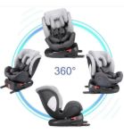 Imagen de Silla De Auto Reclinable C/ Rotación 360 Grados Edad  0 A 12 360 Gris/negro