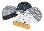 Imagen de Pack Regalo 4 Gorros, 4 Mitones, 6 Medias Algodón Orgánico L Amarillo 0 A 6 Meses