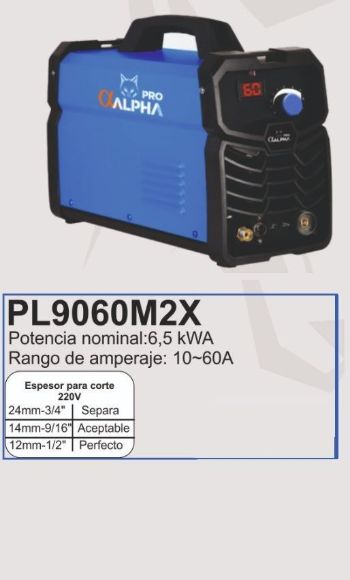 Imagen de Cortadora de plasma Alpha Pro Inverter 60Amp 12mm -Ynter Industrial